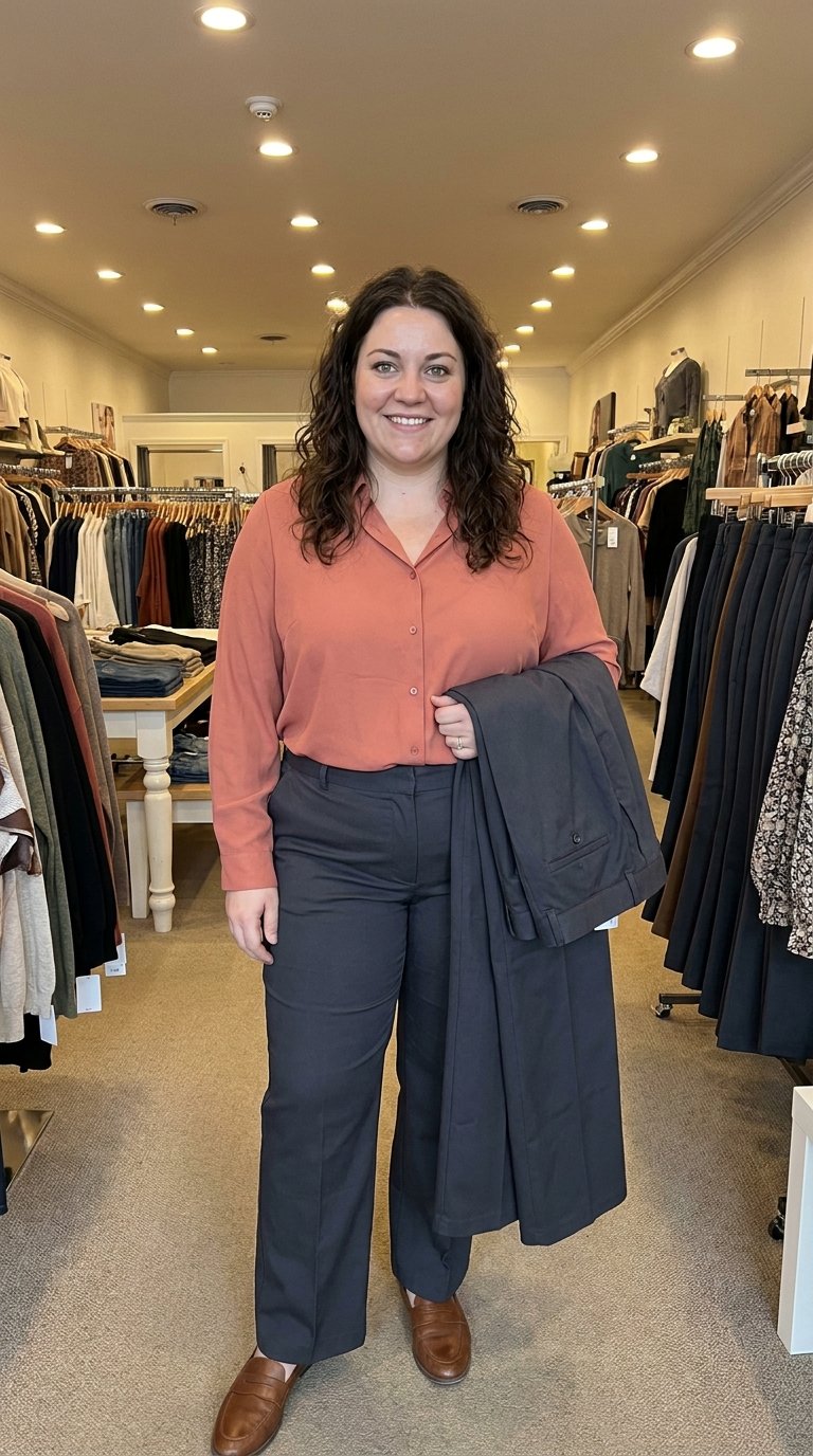 12 Straight Leg Work Pants for Plus Size Women That Fit Right the First Time