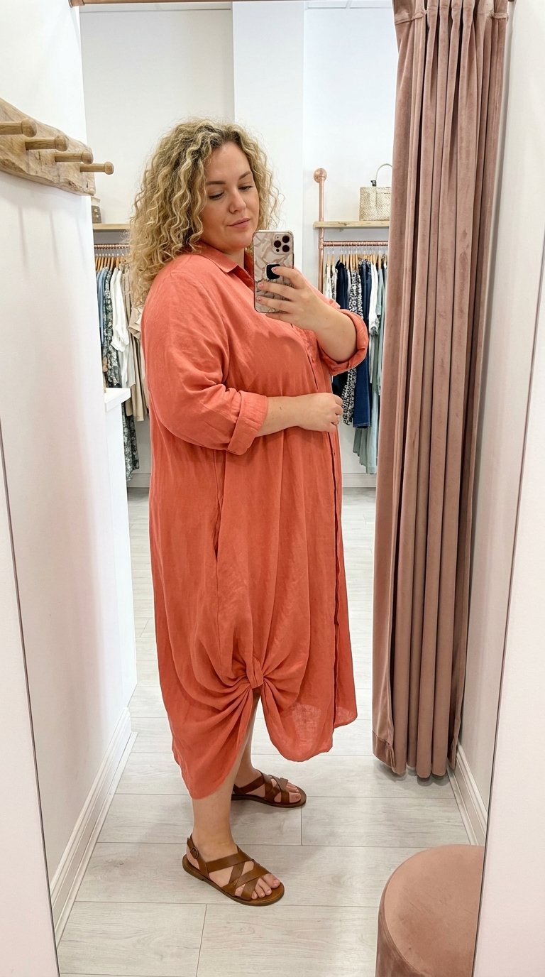11 Plus Size Shirt Dress Outfits That Make Weekend Errands Easy
