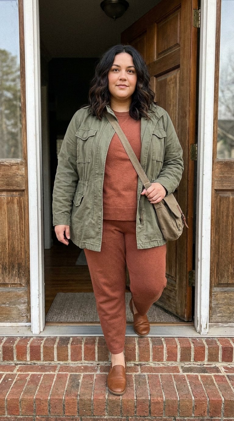 13 Postpartum Casual Outfits for Plus Size Women That Feel Soft and Easy